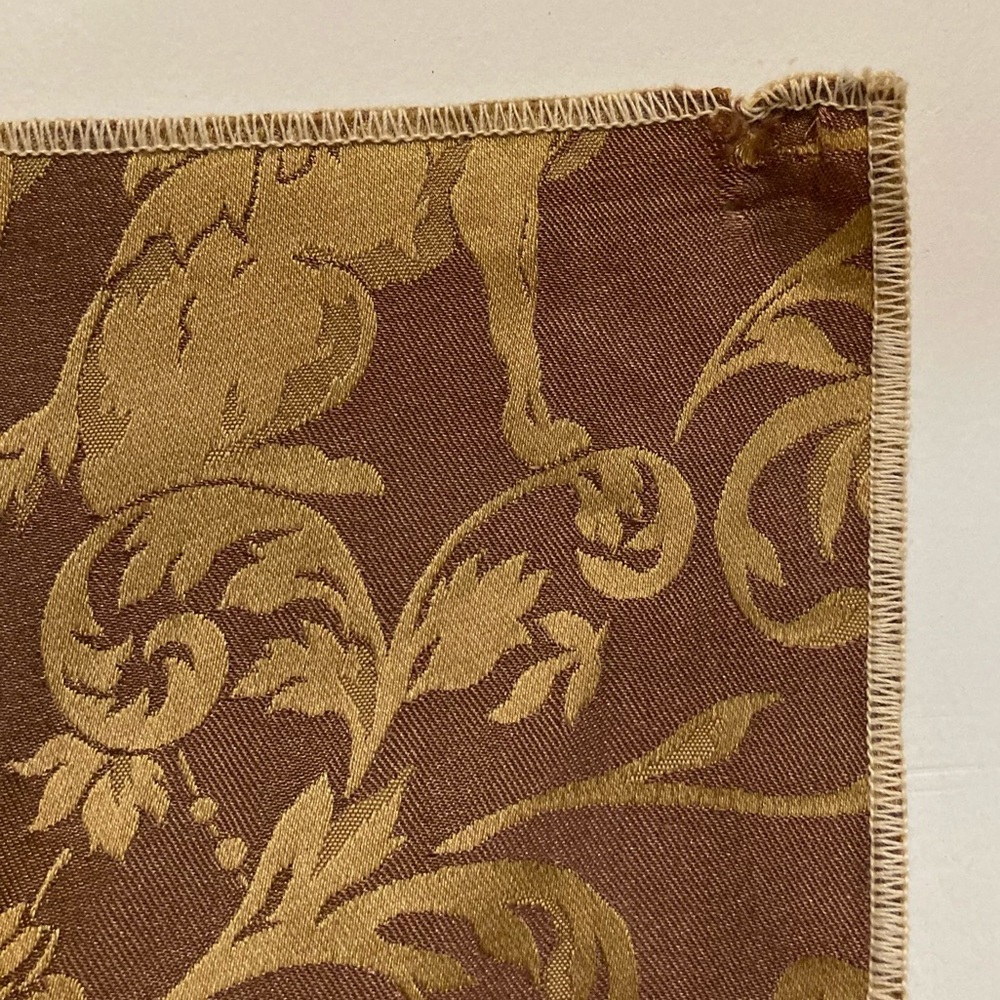 3 Griffin Damask Fabric Samples Brown Classical Remnant Memo Samples 2000s Vtg - Picture 5 of 15